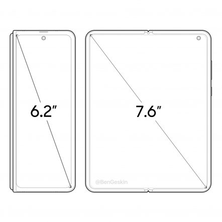 samsung fold 2 screen size