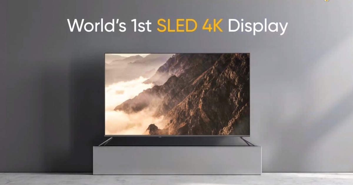 Realme Smart TV SLED 4K 55-inch along with 100W Soundbar launched in India